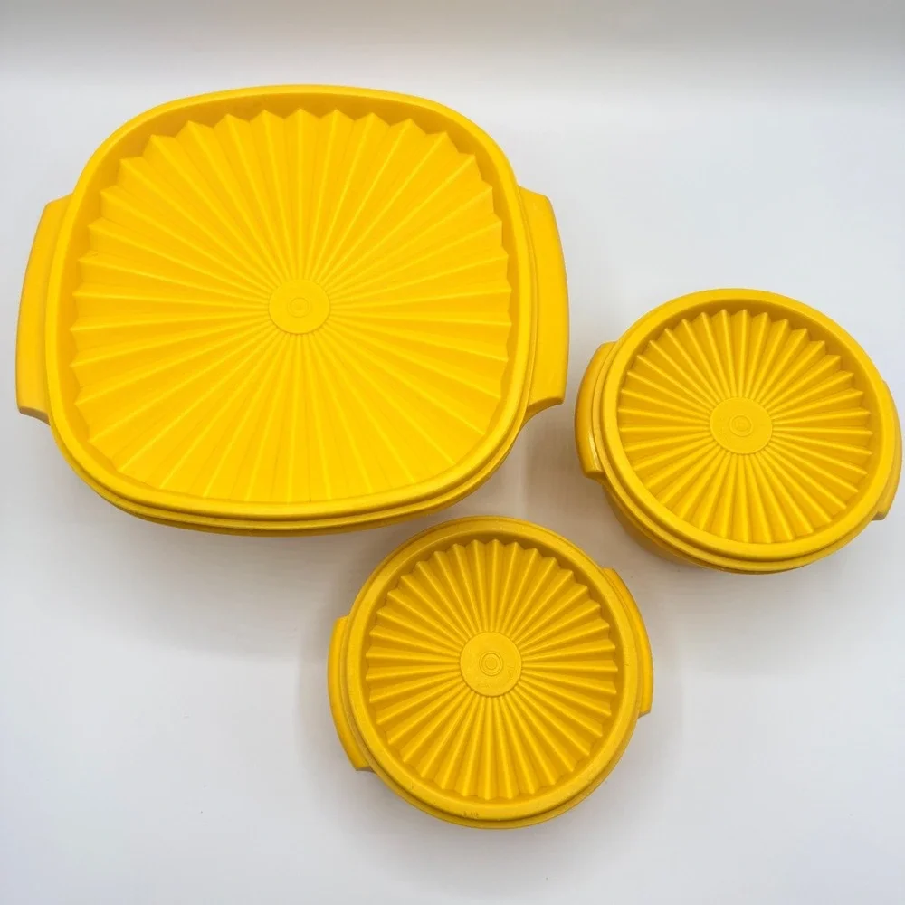 Tupperware‎ Harvest Gold Yellow Servalier Bowl 836 1323 886